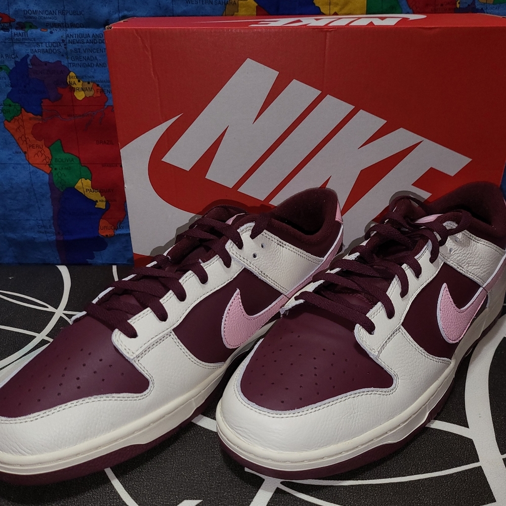 New Nike Dunk Low Retro PRM - Pale Ivory/Medium Soft Pink Size 15 (DR9705-100